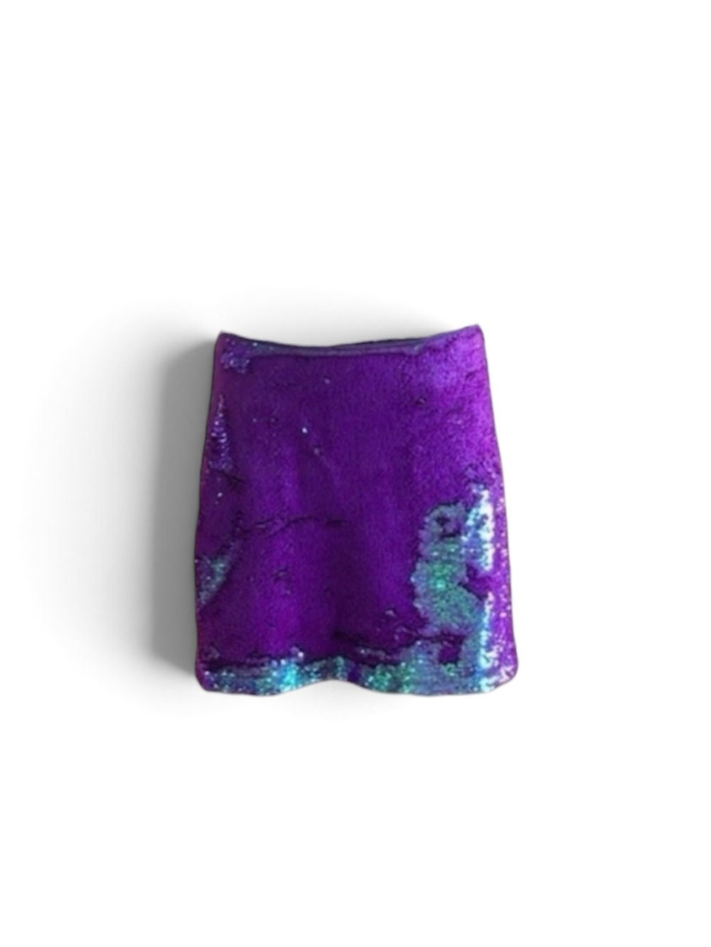Love Fire purple blue sequins new mini skirt Size M